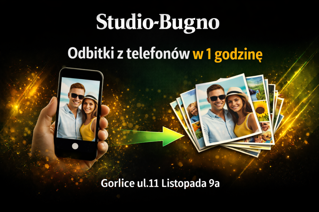 Odbitki zdjęć z telefonu Gorlice – wywoływanie zdjęć w 1 godzinę, Studio Bugno